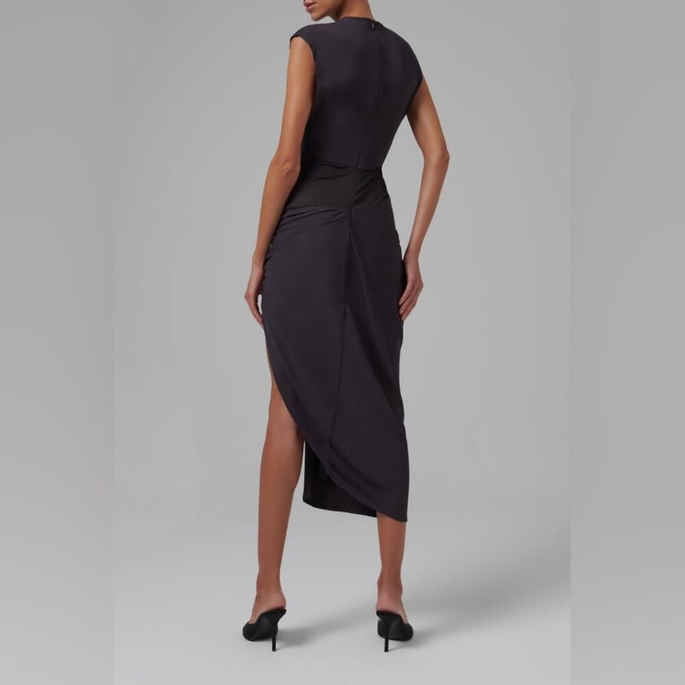 Christopher Esber Fusion Ruched Midi Dress US Size 8 - Picture 4 of 11
